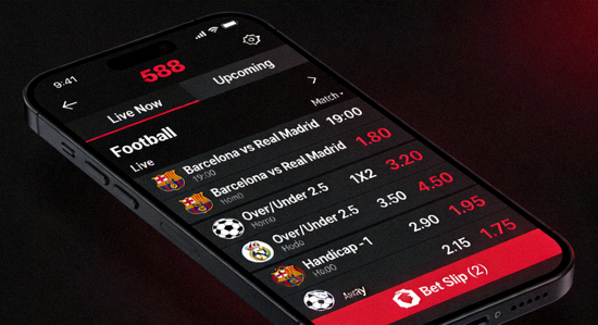 Tampilan antarmuka sportsbook M88 di perangkat mobile dengan odds sepakbola